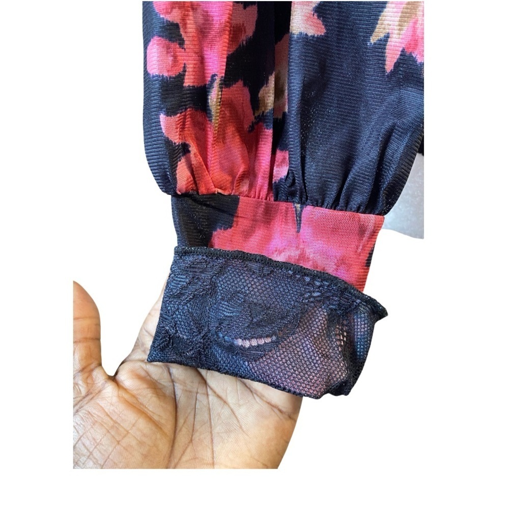 Free People x Intimately Undercover Printed Bodysuit Size M NWOT Floral - Picture 13 of 17